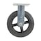 Vestil Rubber Rigid Caster 8 In. Diameter x 2 In. Width 551 Lb. Capacity Black CST-VE-8X2MR-R - alternate 9